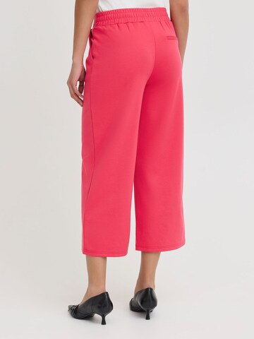 Wide Leg Pantalon à pince 'Kate' ICHI en rose