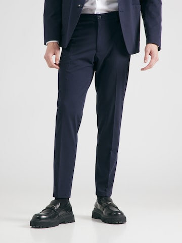 DRYKORN Slim fit Pleated Pants 'Ajend' in Blue: front