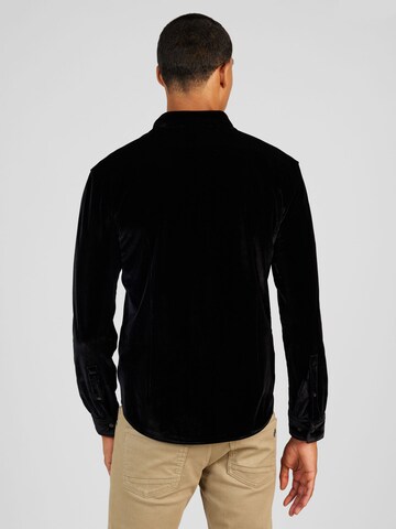 HUGO Regular Fit Hemd 'Ermo' in Schwarz