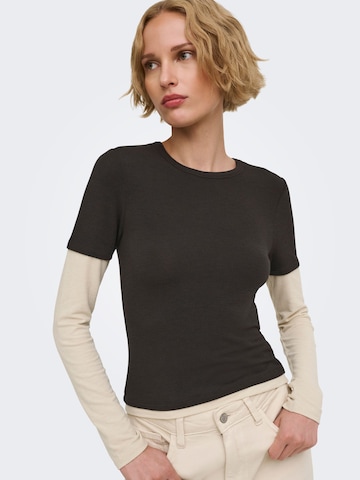 ONLY Shirt 'ONLDubla' in Braun