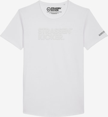 STRASSENKICKER Shirt in White: front