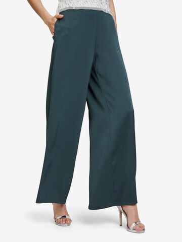 Vera Mont Wide leg Broek in Groen: voorkant