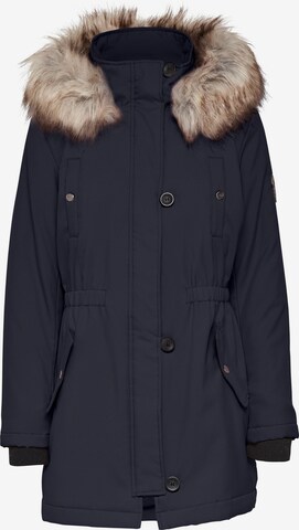 Only Tall Winterparka 'Iris' in Blauw: voorkant