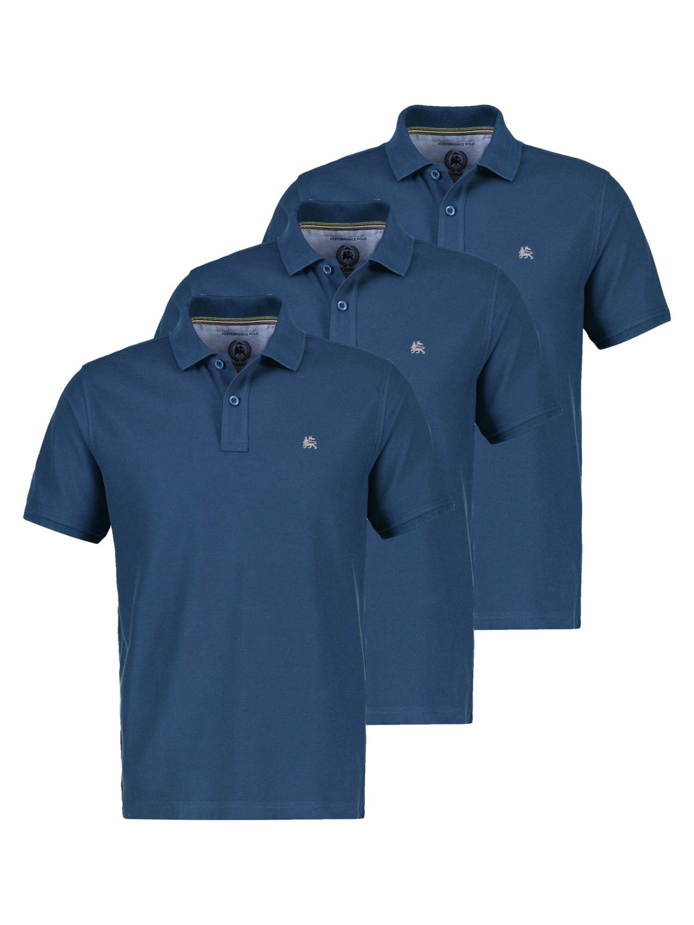 LERROS Shirt 'Basic' in Blauw: voorkant