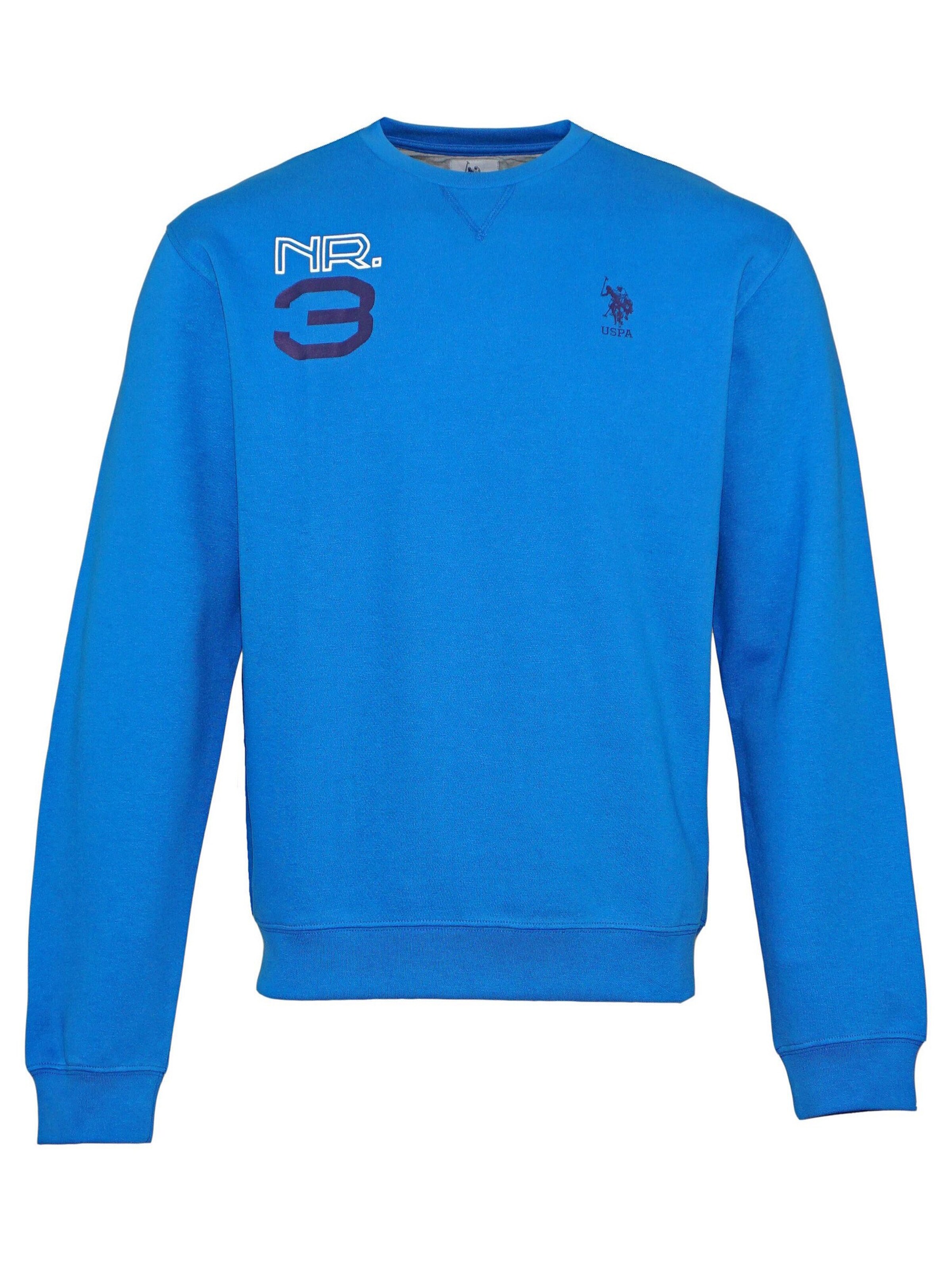 Felpa di U.S. POLO ASSN. in blu: frontale
