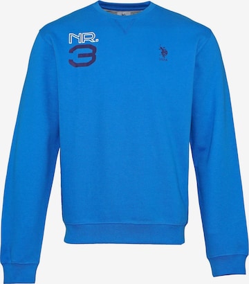 Felpa di U.S. POLO ASSN. in blu: frontale