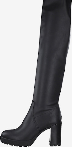 TAMARIS Over the Knee Boots in Black