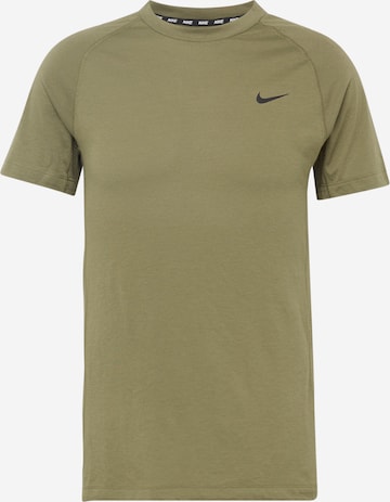 NIKE - Camiseta funcional 'FLEX REP' en verde: frente