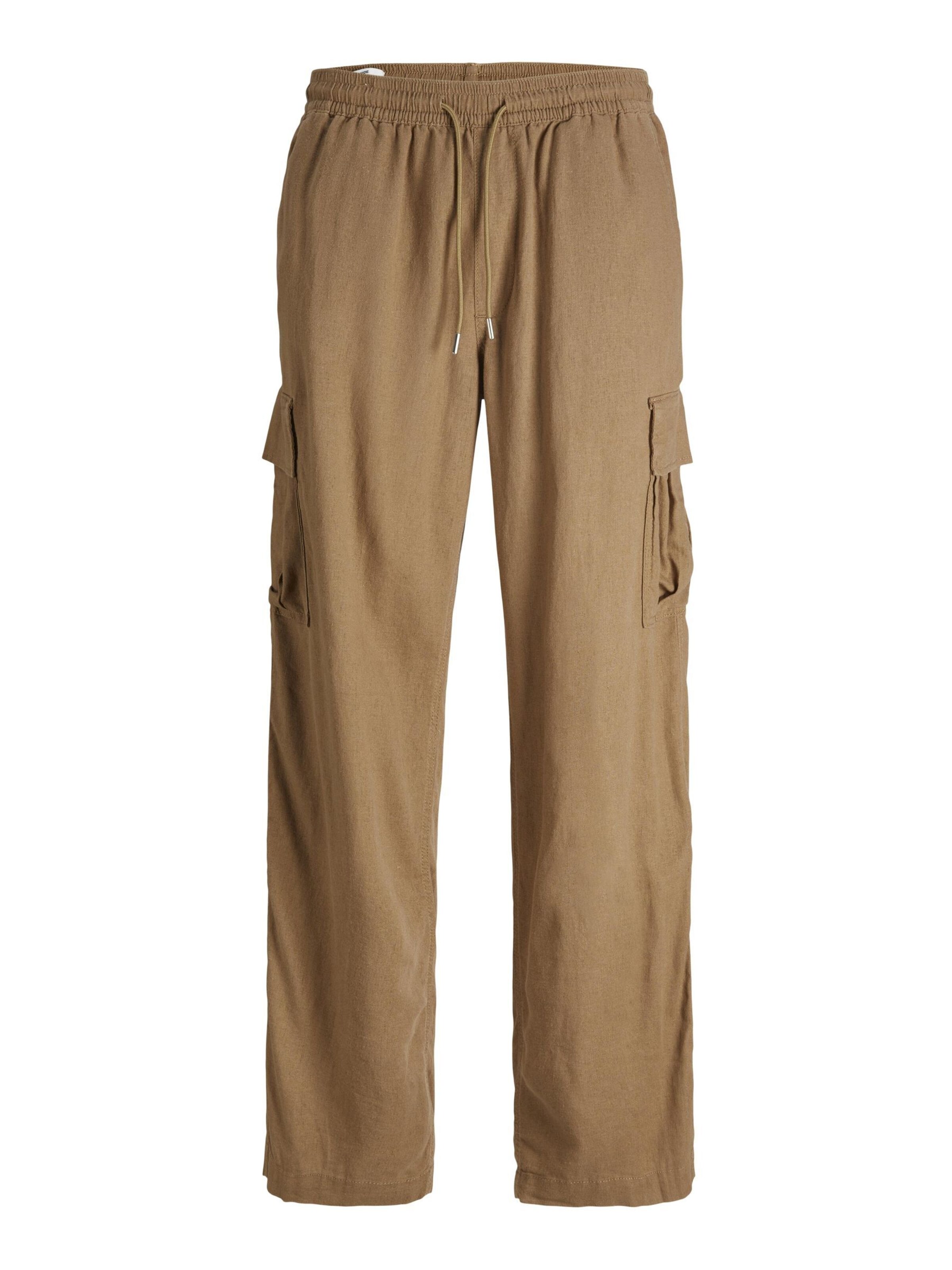 Loosefit Pantalon cargo JACK & JONES en marron : devant