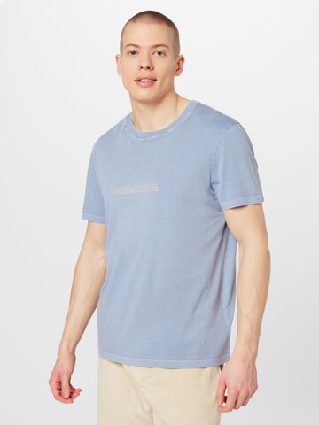 Zadig & Voltaire - Camisa 'TED BLASON' em azul: frente
