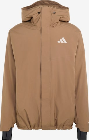 ADIDAS TERREXOutdoor jakna - smeđa boja: prednji dio