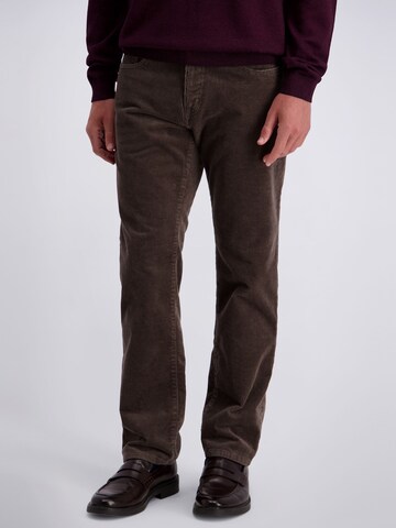 Regular Pantalon 'Laval' PIERRE CARDIN en noir : devant