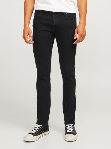 Coupe slim Jean 'JREBLUKE JJCRAFT' JJ Rebel en noir : devant