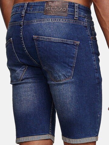Reslad Regular Jeans 'Basic Used Washed' in Blue