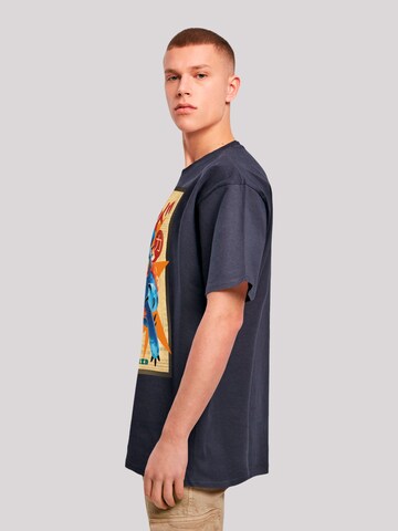 F4NT4STIC Shirt 'Big Hero 6 Fred Newspaper' in Blauw