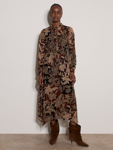 Apricot Blusenkleid in Braun: Vorderseite