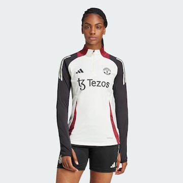 T-shirt fonctionnel 'Manchester United Tiro 24' ADIDAS PERFORMANCE en blanc : devant