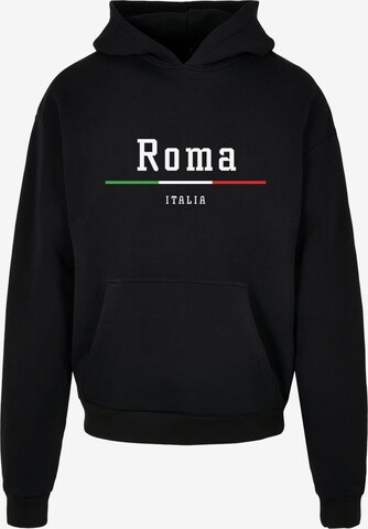 Merchcode Sweatshirt 'Roma X' in Black: front