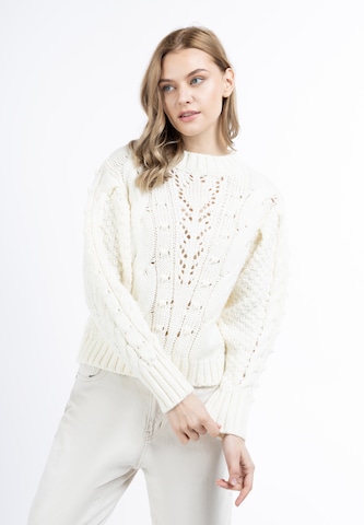 Pullover 'Naemi' di DreiMaster Vintage in bianco: frontale