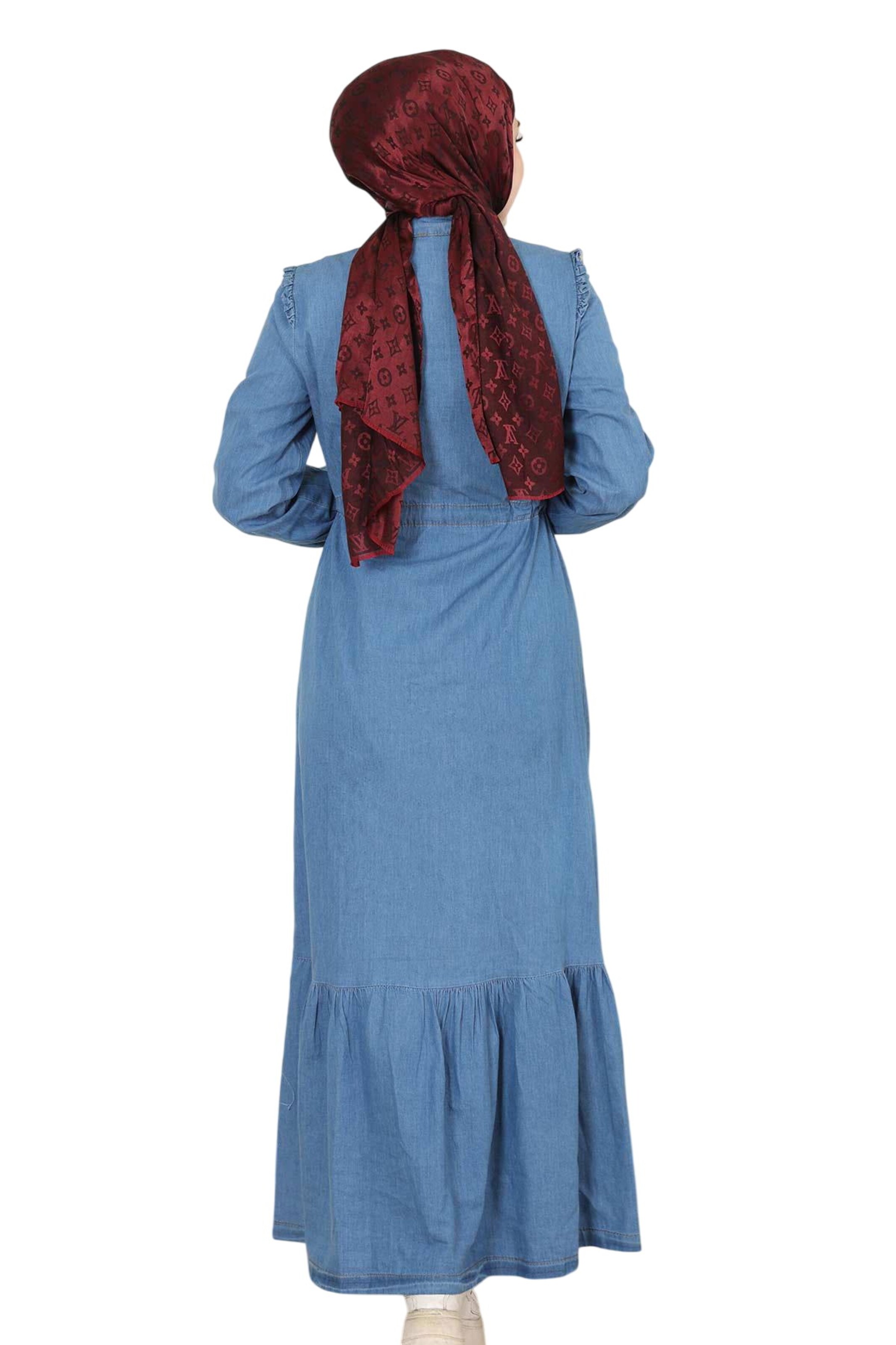 MODAMIHRAM Blousejurk in Blauw