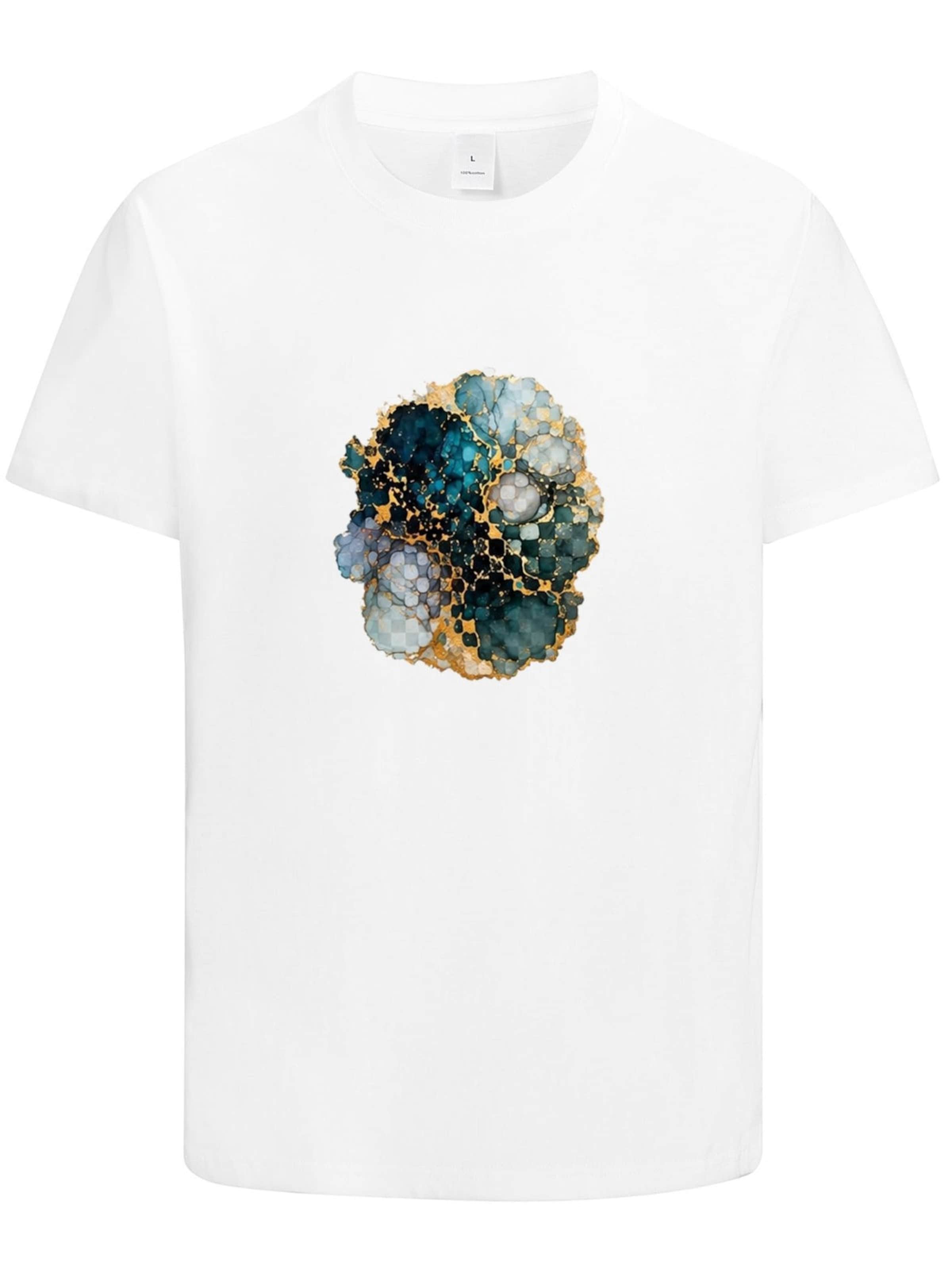 HUSKSWARE Shirt 'Grafik'‌‌ in Weiß: Vorderseite