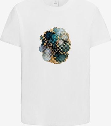 HUSKSWARE Shirt 'Grafik' in Weiß: Vorderseite