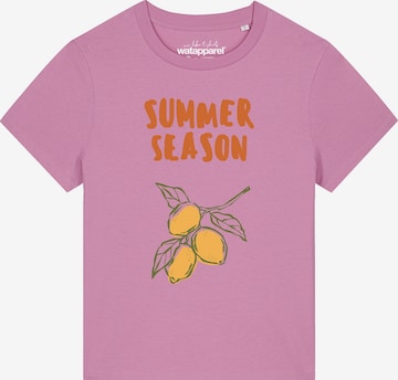 T-shirt 'Summer Season' Watapparel en rose : devant