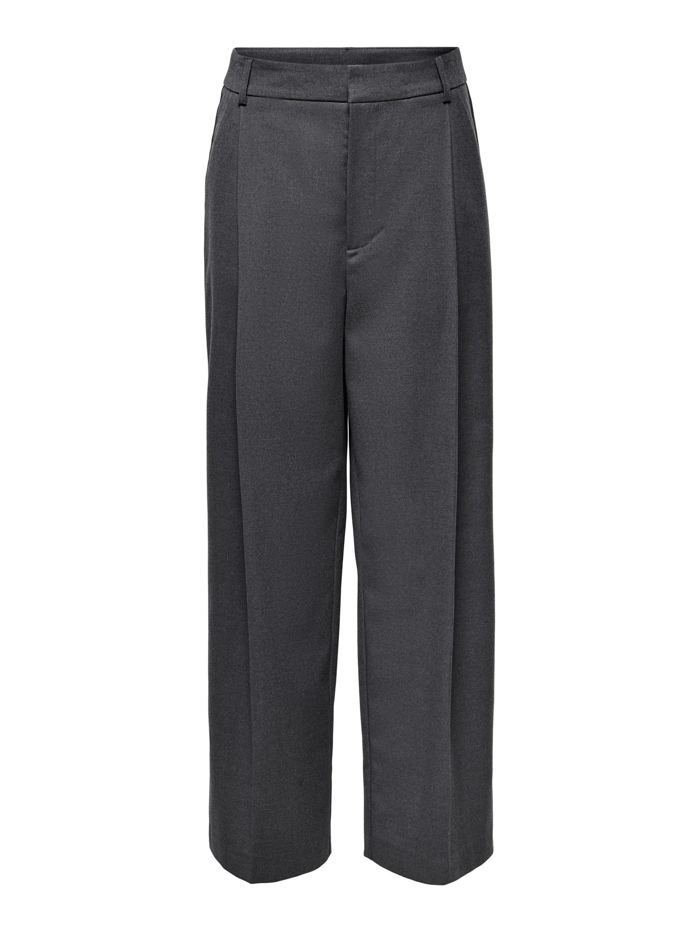 ONLY Pantaloni con piega frontale Sabina in Grigio 