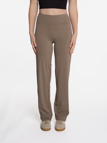mymotus Sportovní kalhoty 'Damen Sporthose , myotus® ladies jazzpant YW101' – béžová: přední strana