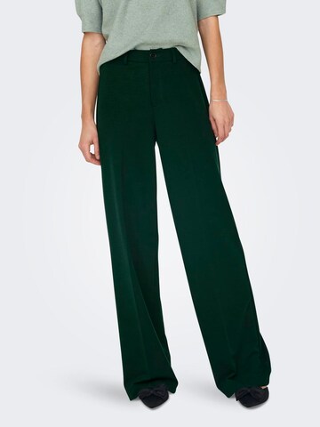 Wide leg Pantaloni con piega frontale 'ONLPEACH' di ONLY in verde: frontale