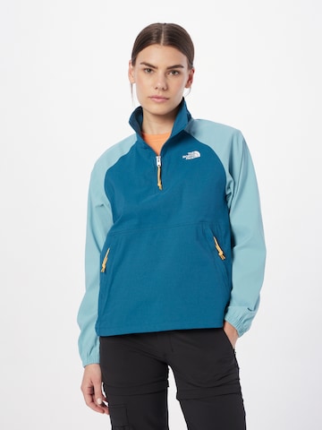 Veste outdoor 'W CLASS V PULLOVER' THE NORTH FACE en bleu : devant