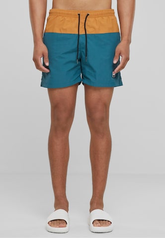 Shorts de bain Urban Classics en bleu : devant