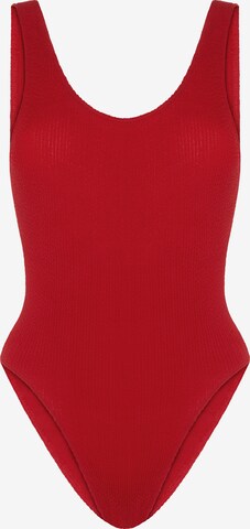 SORBET ISLAND Badeanzug 'Riva' in Rot: Vorderseite