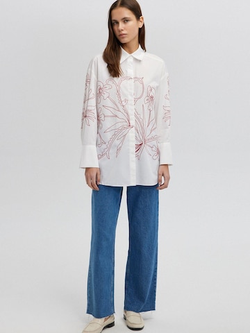 Touché Privé Blouse 'Embroidered Shirt' in Beige