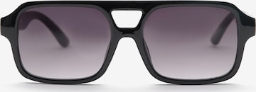 Pull&Bear Слънчеви очила в черно: отпред