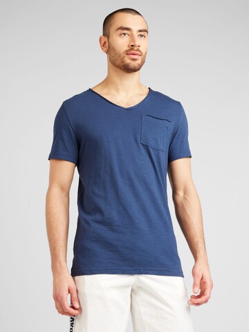 MUSTANG Shirt 'ALLEN' in Blauw: voorkant