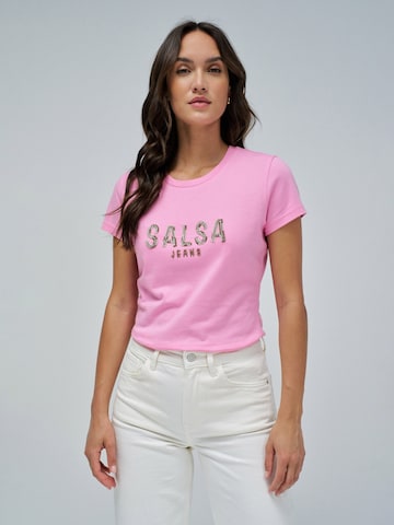 Salsa Jeans T-shirts T-Shirt in Pink: Vorderseite