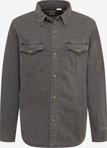 LEVI'S Button Up Shirt 'INDI' in Black: front