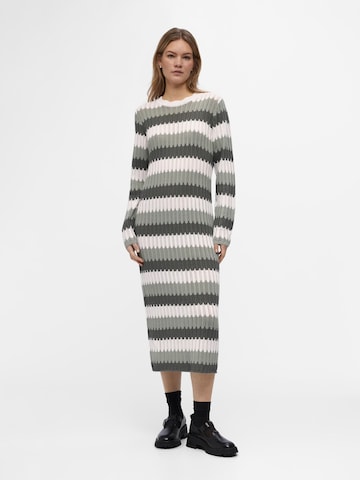 OBJECT Knitted dress in Grey: front