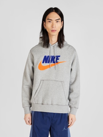 Bluză de molton 'CLUB' de la Nike Sportswear pe gri: față