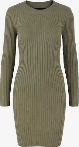 PIECES Knitted dress 'Crista' in Green: front