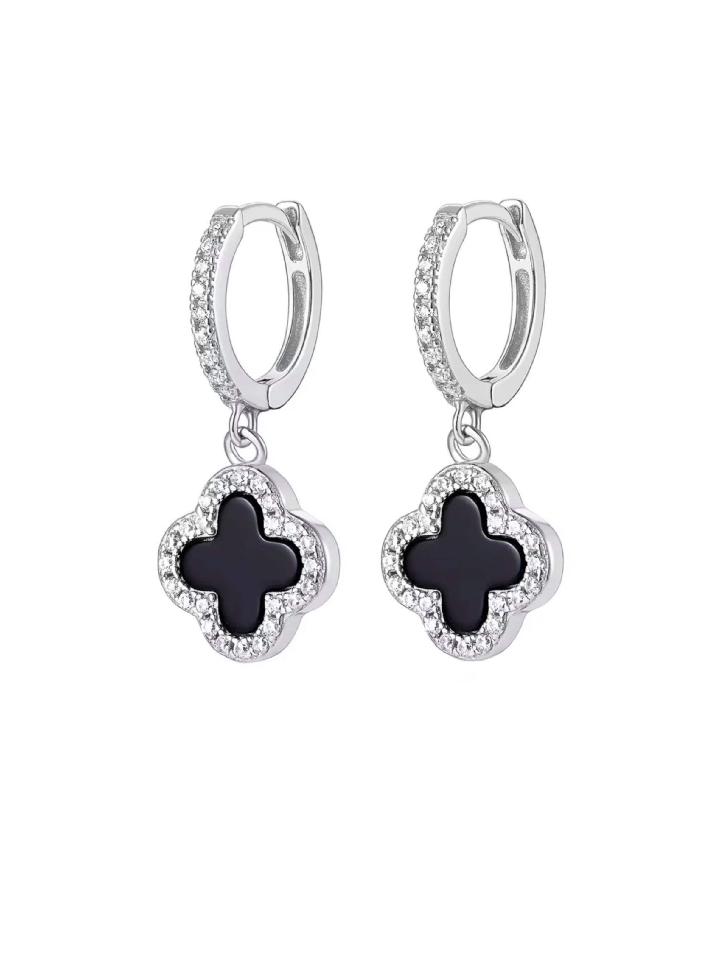 ROUGEMONT Jewellery Ohrringe in Schwarz: Vorderseite