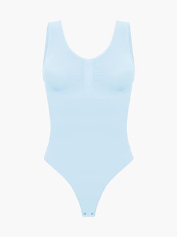 creamy Shapingbody 'Tank Bodysuit Sculpting Shapewear mit String' in Blau: Vorderseite