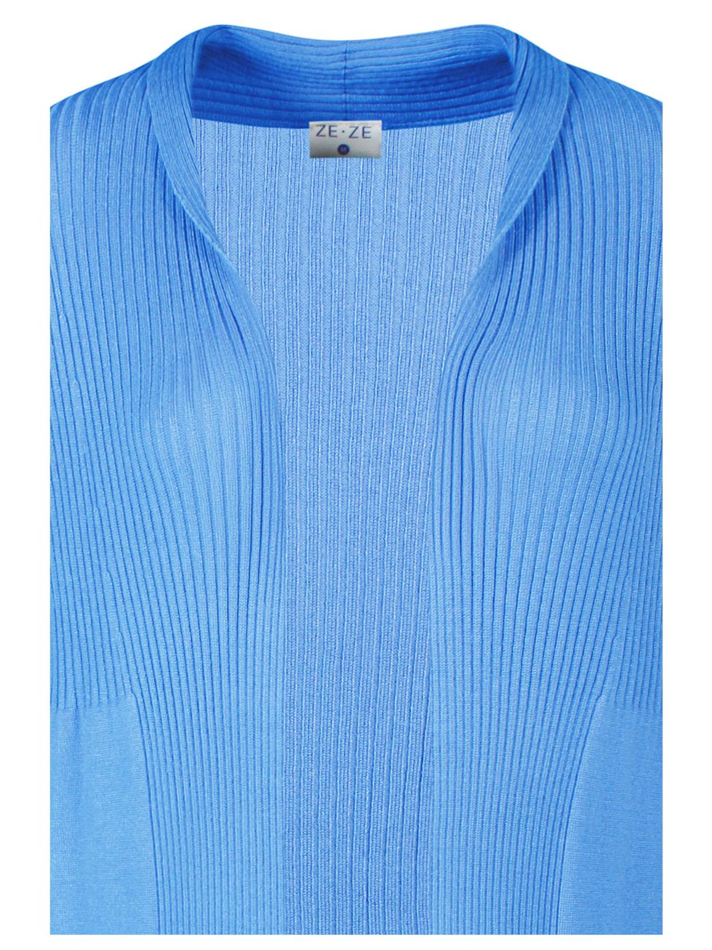 ze-ze Gebreid vest 'Florian 305' in Blauw