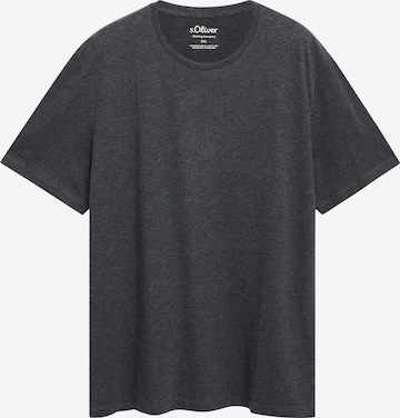 s.Oliver Men Big Sizes Shirt in Grey: front