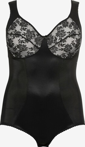 SHEEGO Shaping Bodysuit in Black: front