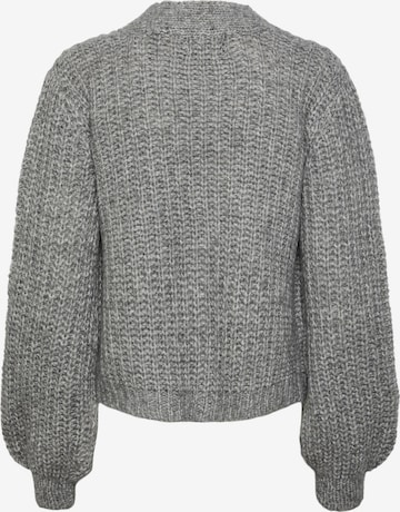 PIECES Knit Cardigan 'FINKA' in Grey
