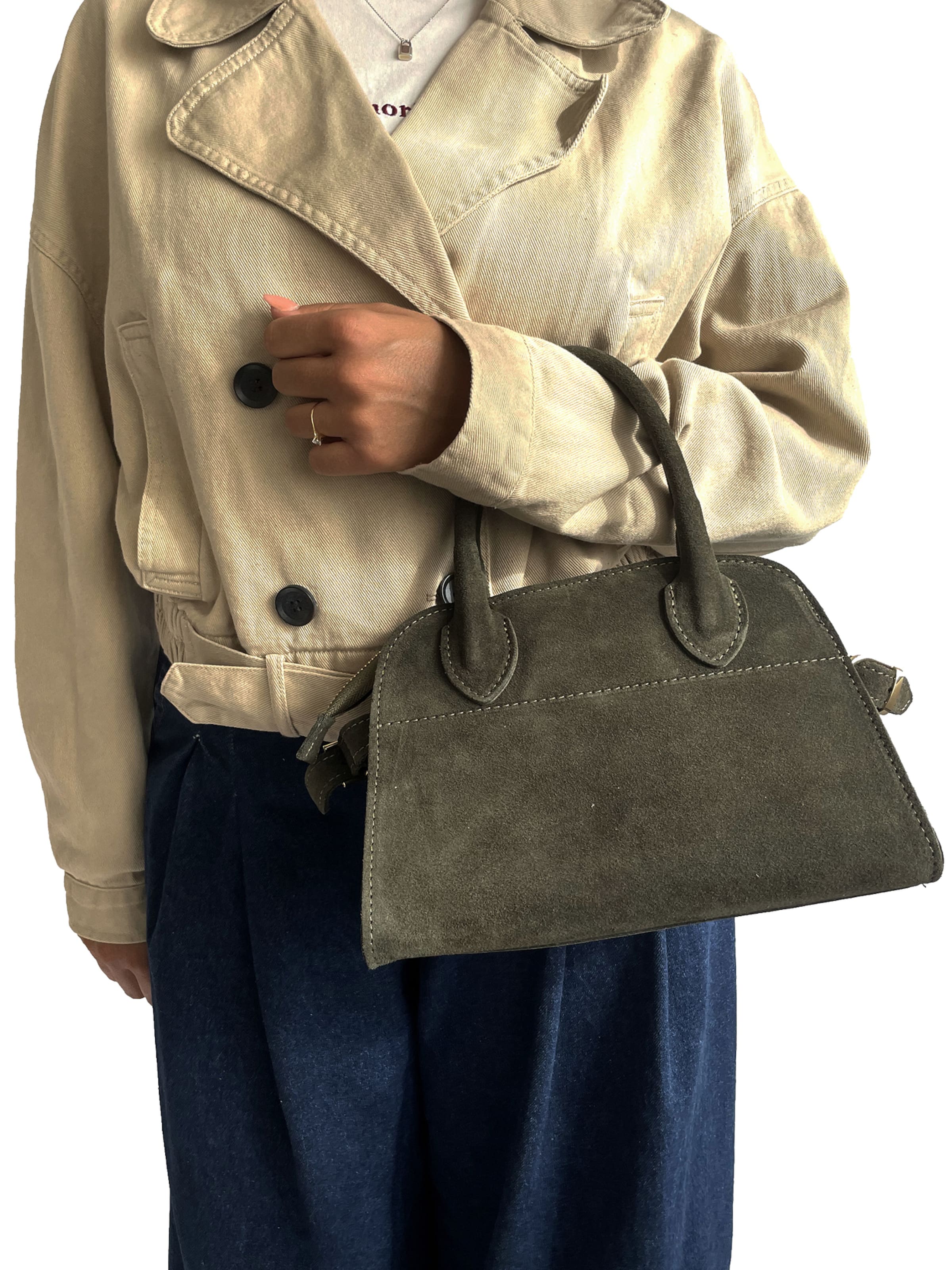 CHICCA BORSE Handtas in Groen: voorkant