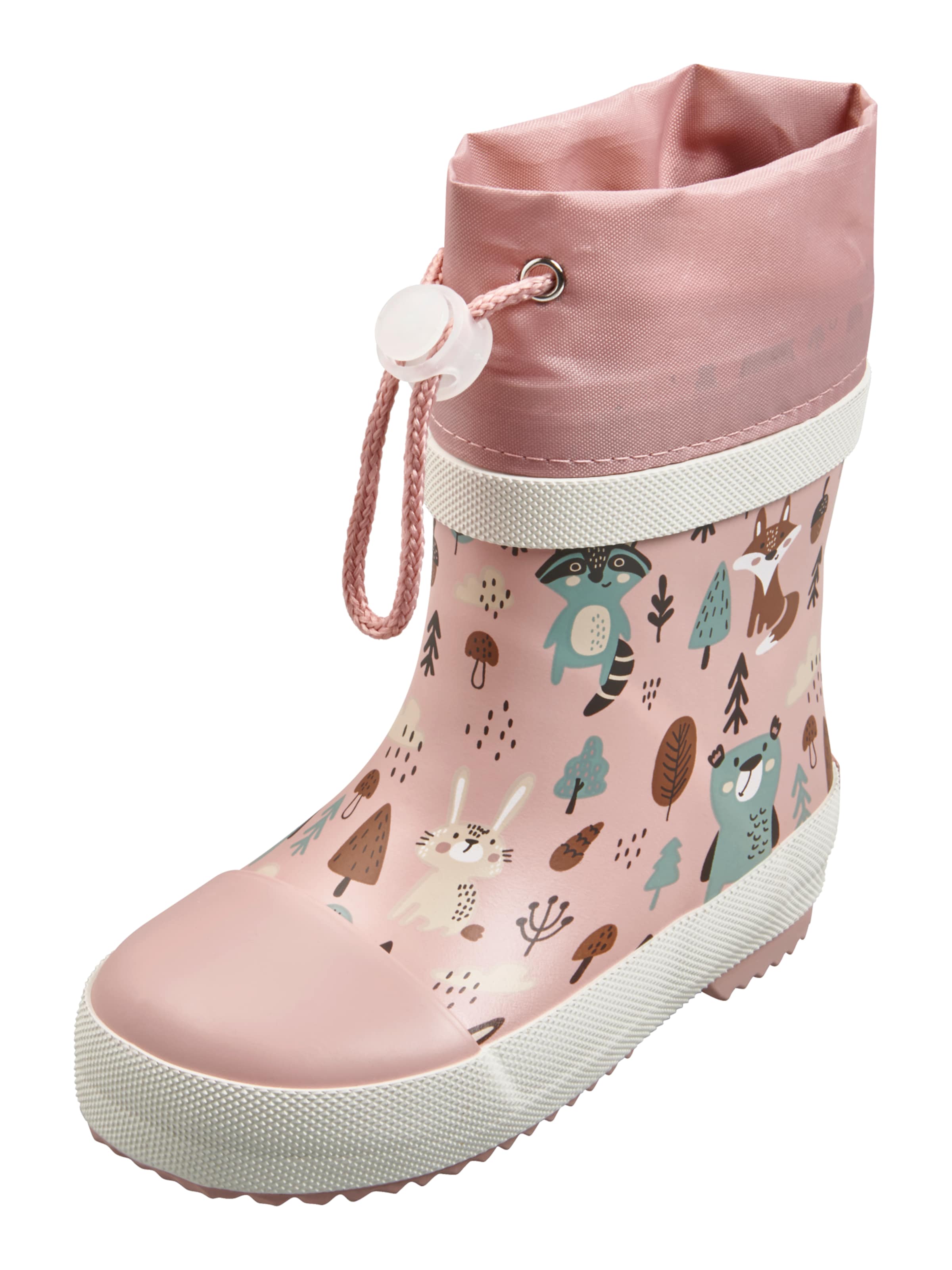 Stivale di gomma 'Wald' di PLAYSHOES in rosa: frontale