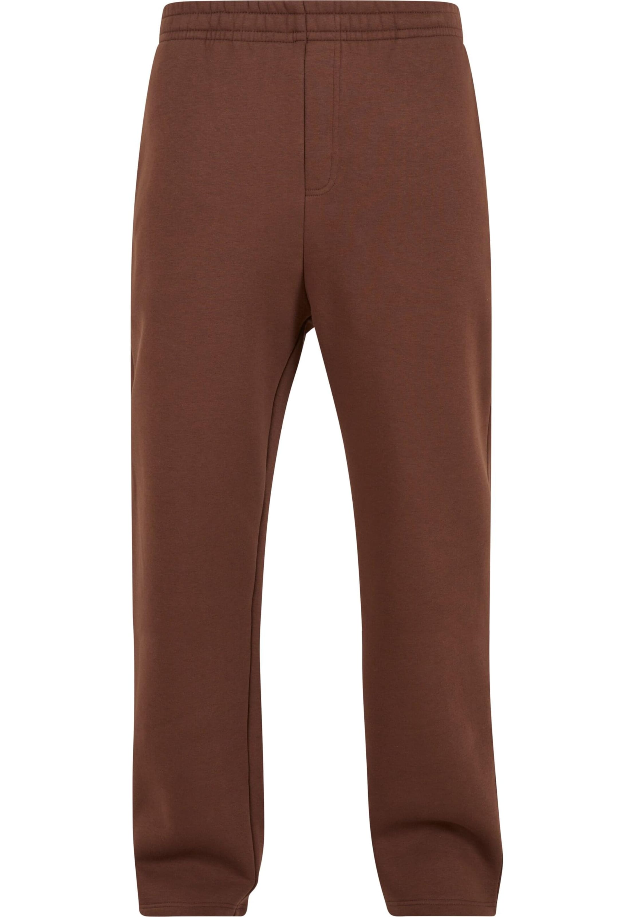 Urban Classics Trousers in Brown: front
